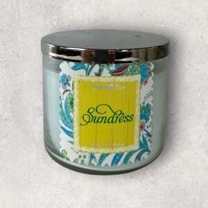 NEW! White Barn x Bath & Body Works Sundress Scented 3 Wick Candle 14.5 OZ *Read